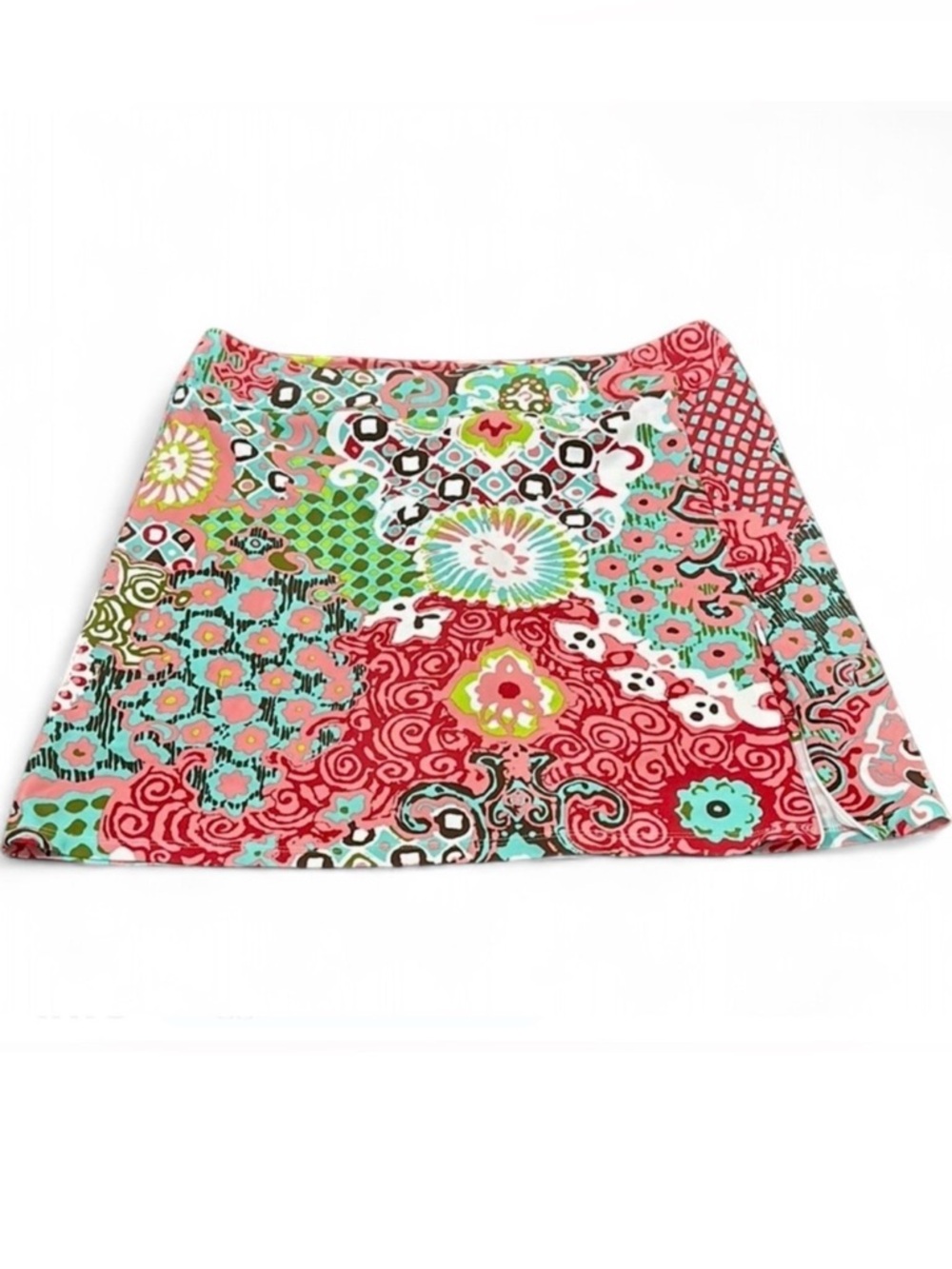 NWOT Skort JUDE CONNALLY • Colourful Abstract Psychedelic Floral Hippie 60s 70s